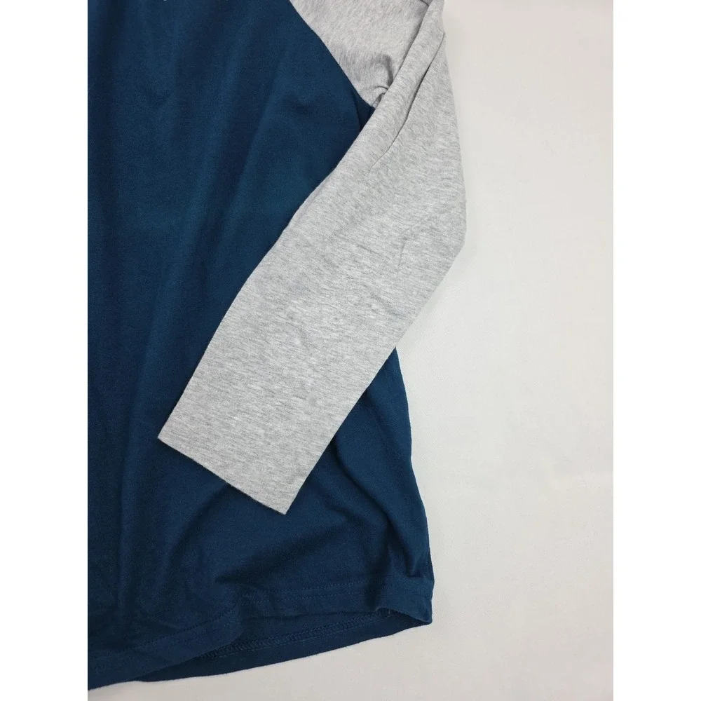 Hurley Shirt Men's Blue-Green/Gray Long Sleeve T-Shirt Size Large - Picture 6 of 14